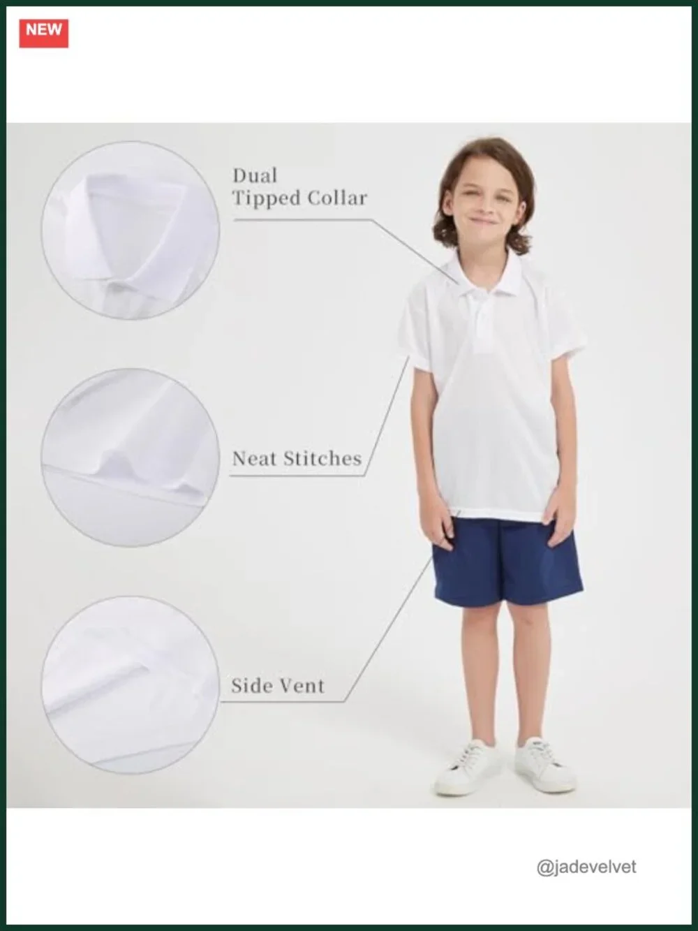 4pk Boys Quick Dry Short Sleeve Collared Golf Polo Shirts Youth School Uniform
